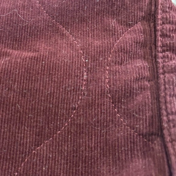 Art Class Deep Red Quilted Kids Jacket Unisex - Picture 6 of 9